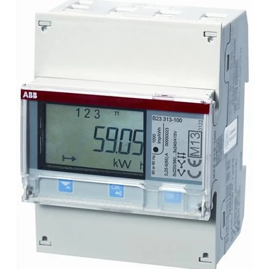 ABB EQ-mätare 3-f 65A AG S0 B23 silver
