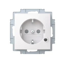 ABB Saga 1-vägsuttag LED indikator Jordat Snabb