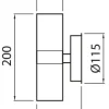 Airam Alppila 2S Vägglampa IP44
