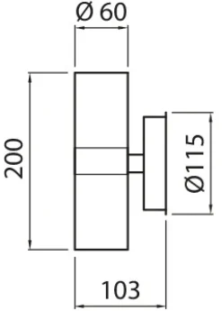 Airam Alppila 2S Vägglampa IP44