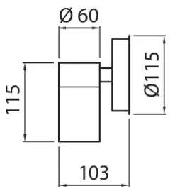 Airam Alppila 1S Vägglampa IP44