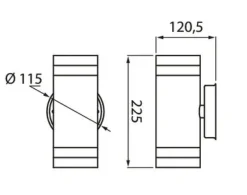 Airam Alppila XL-W Vägglampa IP44