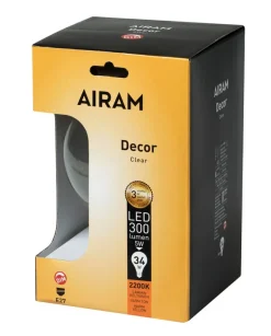 Airam Decor Glob 125 3,5W E27 300lm 2200K Dim