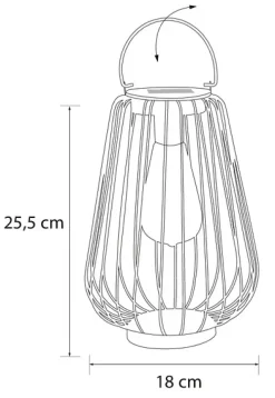 Airam Venus LED Solcellslykta
