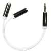 Deltaco Ljudadapter 3,5mm Stereo Hane - Hona 2x3,5mm