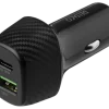 Deltaco 12/24V USB-billaddare 1xUSB-A 1xUSB-C 36W