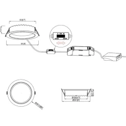 Designlight City Downlight 36W 3/4K