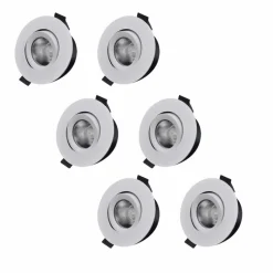 Designlight D-007 Downlight 6-pack 3000K
