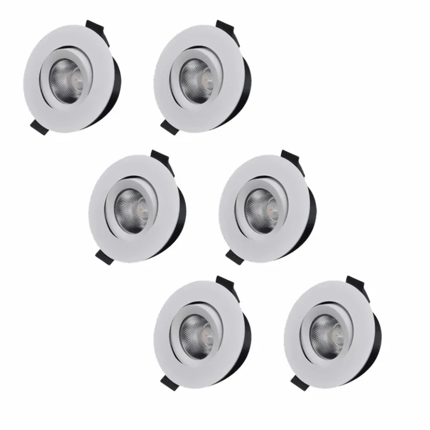 Designlight D-007 Downlight 6-pack 3000K