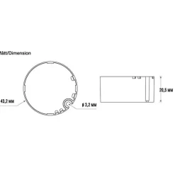 Designlight PE-C280B Driver 350mA 0,7-2,8W Dim