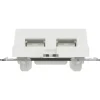Elko RS Centrumplatta Keystone 2x8 Vinklad Renvit