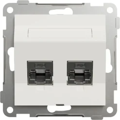 Elko RS/Plus Datauttag Keystone 2x8 Cat6 STP Vinklad
