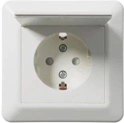 Elko RS 1-vägsuttag med lock