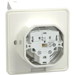 Elko Vägguttag RS/Plus 1-vägs lock IP44 Jordat