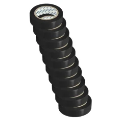 Eltejp 10-pack 15mm 10m Svart