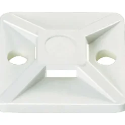 Fästplatta Buntband MB3a 19x19mm Vit 100-pack