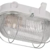 Gallerarmatur Vit med stålbygel E27 max 75W IP54