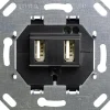 Gira USB- insats 2x5V, 2x 700mA/1x 1400mA