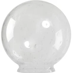 Glasglob Ø250/100mm klar med luftblåsor
