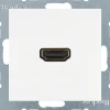 Hager S.1/B.3/B.7, Uttag HDMI 1.3, Polarvit matt