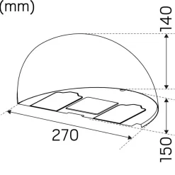 Hide-a-lite Arc Vägglampa med uttag
