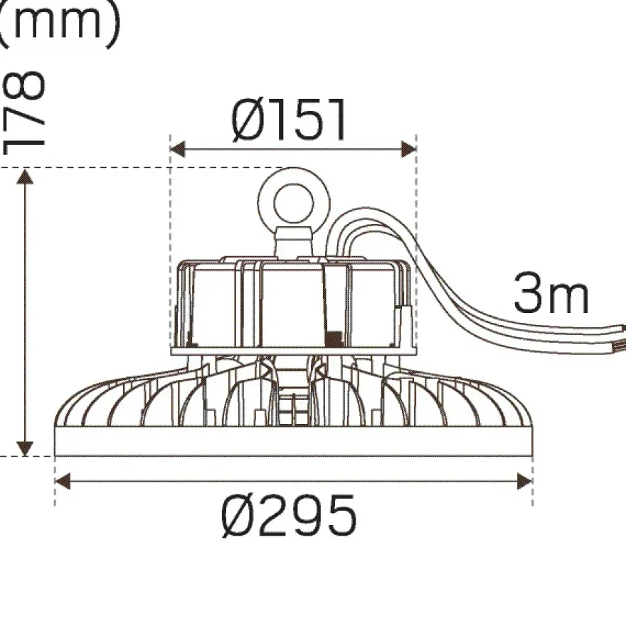 Hide-a-lite Highlite Highbayarmatur IP65 L 120° DALI 4000K