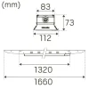 Hide-a-lite Indline G2 IP23 L Casambi PIR