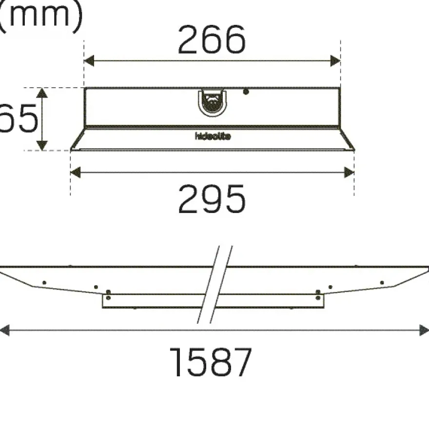 Hide-a-lite Indline IP23 XXL Narrow 30° Industiarmatur 4000K