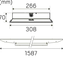 Hide-a-lite Indline Sport Grid IP23 XXL Asym 4000K