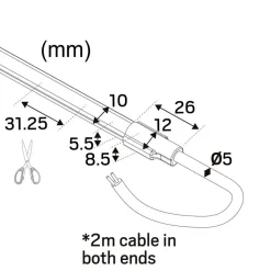 Hide-a-Lite LEDstrip 24V Line IP67 Lowlum