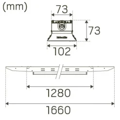 Hide-a-lite Liteline Basic IP23 L 85° DALI 4000K 14000lm