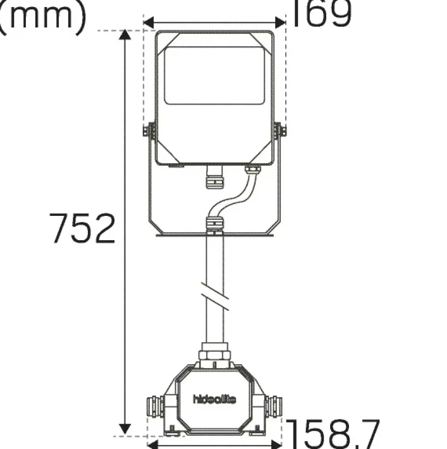 Hide-a-lite Scout G2 50 XS Skyltbelysning 4000K Svart