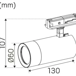 Hide a lite Track Optic XS 1-fas Spotlight Tune