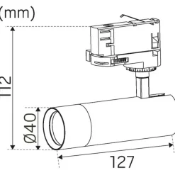 Hide a lite Track Optic XXS 3-fas Spotlight