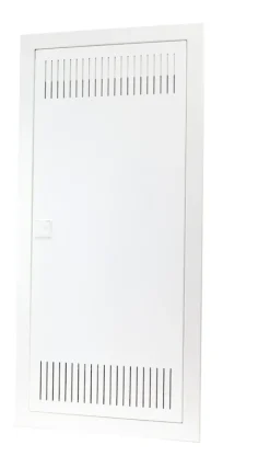Infälld kombicentral IP30 4/1, 12+2 moduler, Vit metalldörr