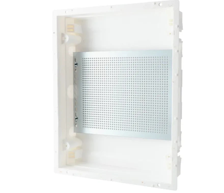 Infälld Mediacentral IP40 2-radig Plast