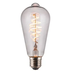 J&EL Flexi Dekor Edison 4,5W E27 Rökfärgad