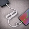 J&EL Laddkabel USB-C till USB-C + Lightning 1m