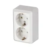 Jussi Vägguttag 2-vägs utanpåliggande