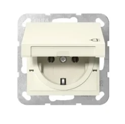 J-uttag lock System 55 svart med lock