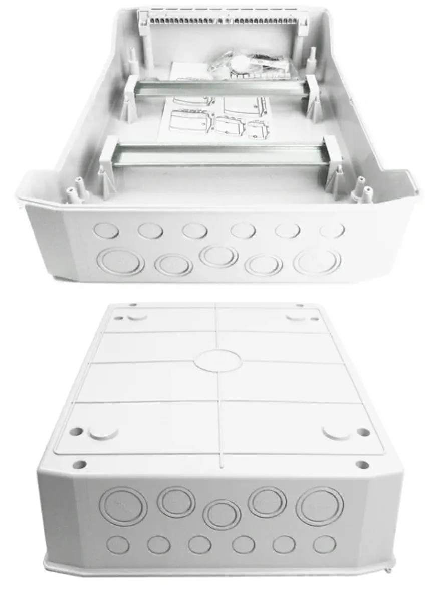 Kapslingar IP65 med rökfärgad dörr