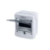 Kapsling IP65 6 moduler med rökfärgad dörr 165x201x120