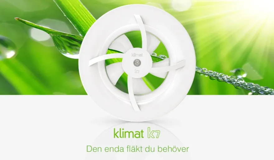 Klimat K7 Multi Badrumsfläkt IP44 Klass II