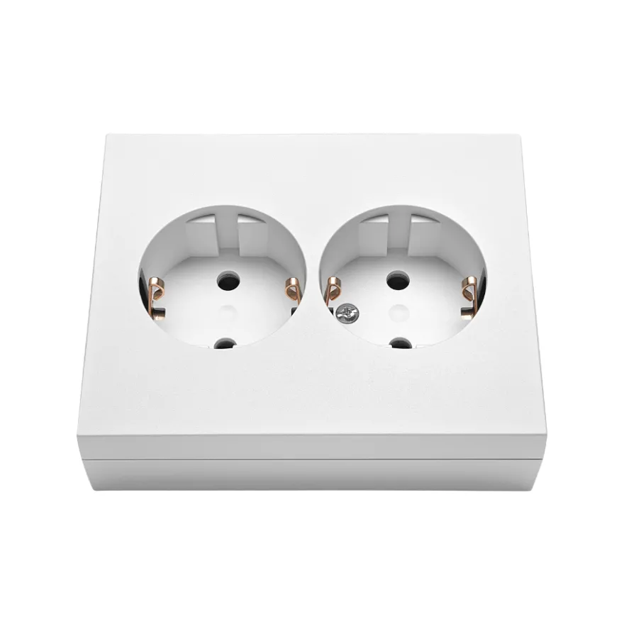 Kontakt Simon S55 Hörnbox 2-vägsuttag