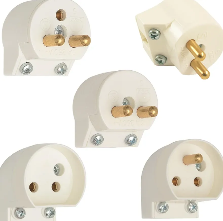 Lampproppar och Lamputtag med sidoinföring av ledning