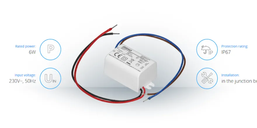 LED-driver Mini 6W 12V DC IP67
