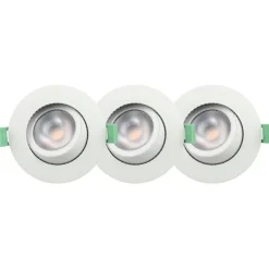 Llitt Ellen LED Downlight 230V Dim-To-Warm 3-pack
