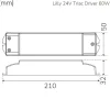 Llitt Lilly LED Driver 24V 60W Dimbar
