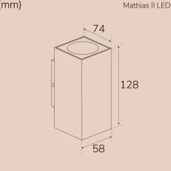 Llitt Mathias II Väggarmatur LED