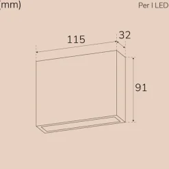 Llitt Per I Väggarmatur LED